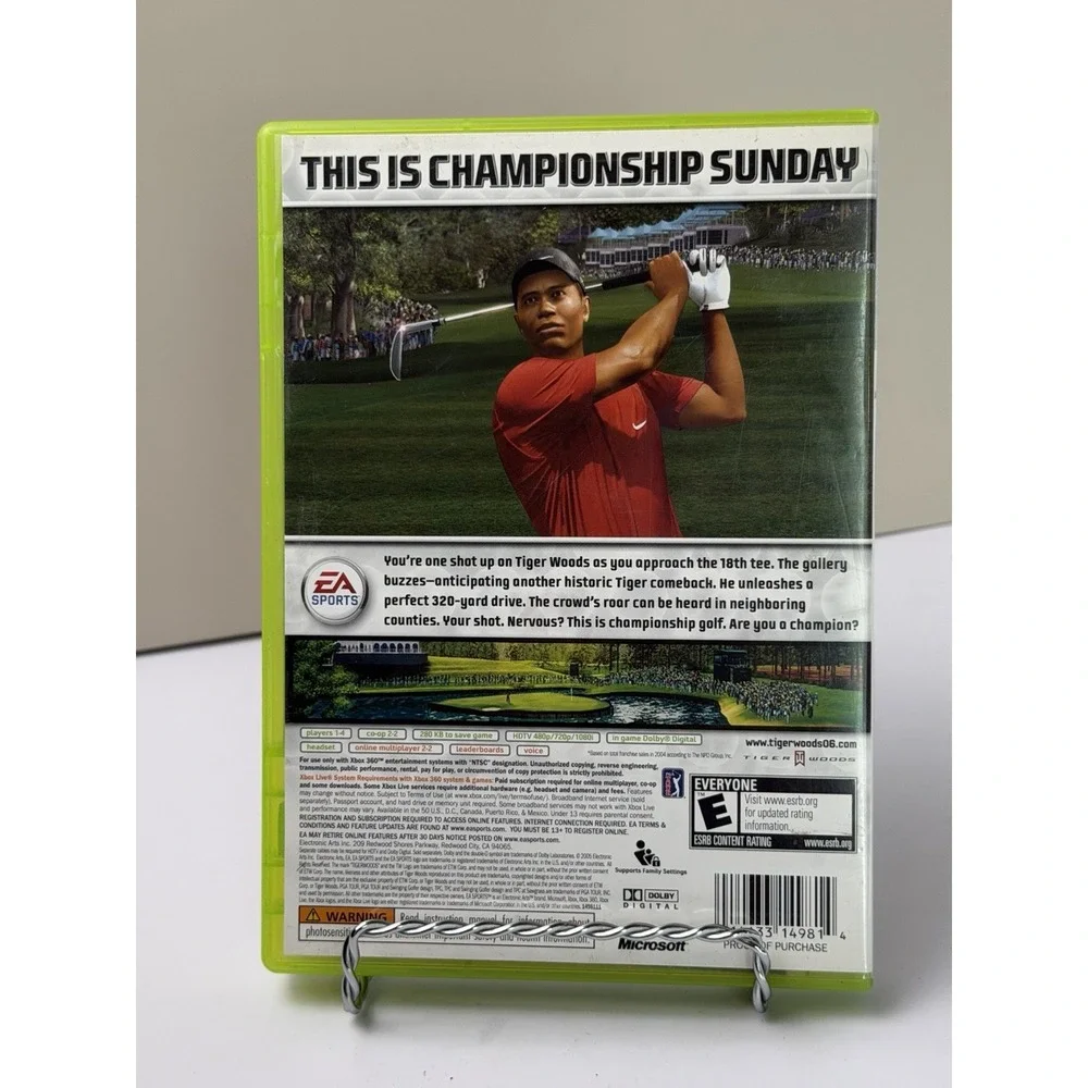 Tiger Woods PGA Tour 2006 Xbox 360 - Complete w/Manual